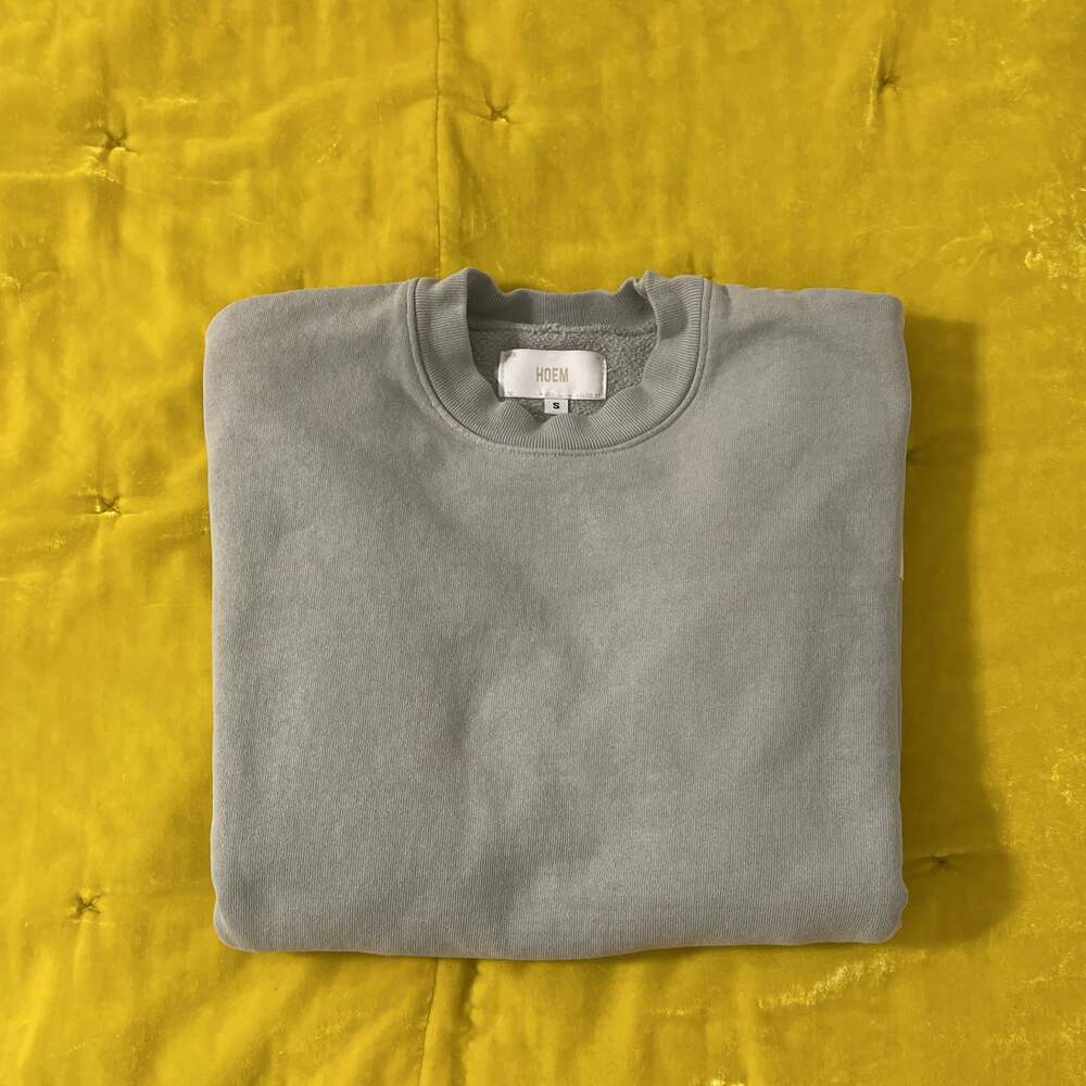 Fleece Crewneck Sweatshirt in Swell - HOEM